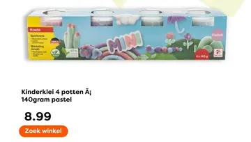 Aanbieding: Kinderklei 4 potten Ã¡