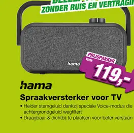 Aanbieding: Hama Draagbare TV‑luidspreker met 2,4 GHz station & Bluetooth