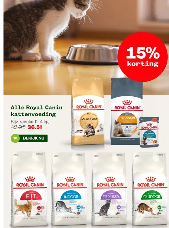 Aanbieding: Royal Canin kattenvoeding