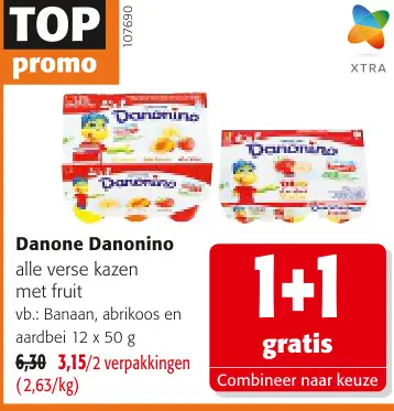 Promotie: Danone Danonino alle verse kazen met fruit