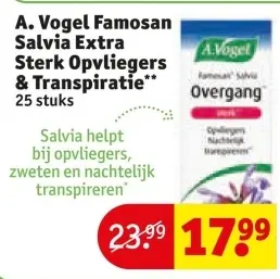 Aanbieding: Famosan Salvia Extra Sterk Opvliegers & Transpiratie