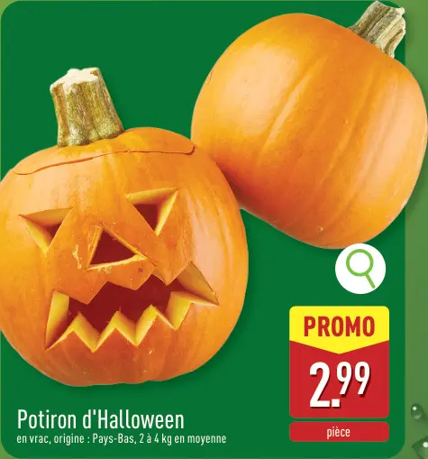 Offre: Potiron d'Halloween