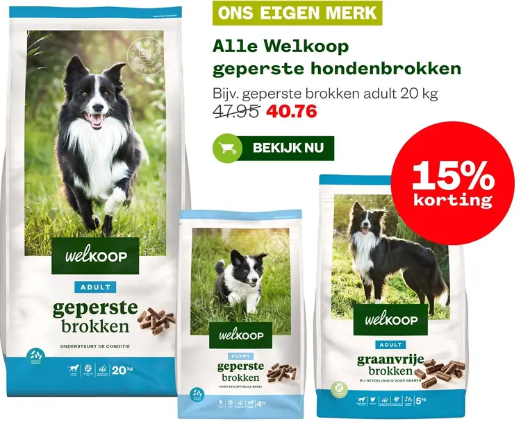 Aanbieding: Geperste hondenbrokken