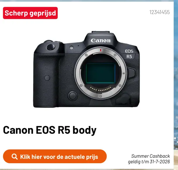 Promotie: EOS R5 body