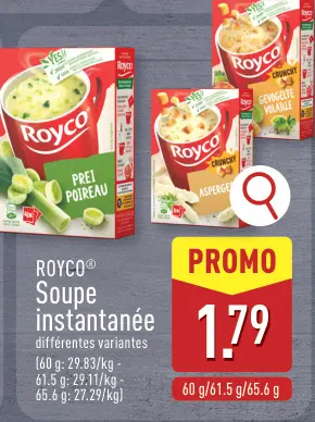 Offre: Soupe instantanée