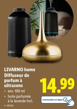 Offre: Diffuseur de parfum à ultrasons