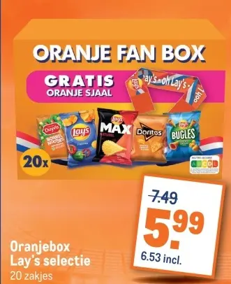 Aanbieding: Oranjebox Lay's selectie