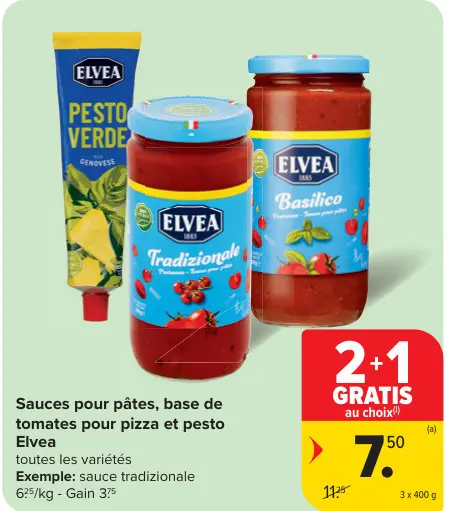 Offre: Sauces pour pâtes, base de tomates pour pizza et pesto