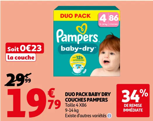 Promotie: Baby dry couches