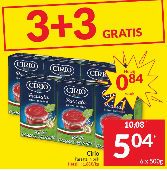 Promotie: Passata in brik