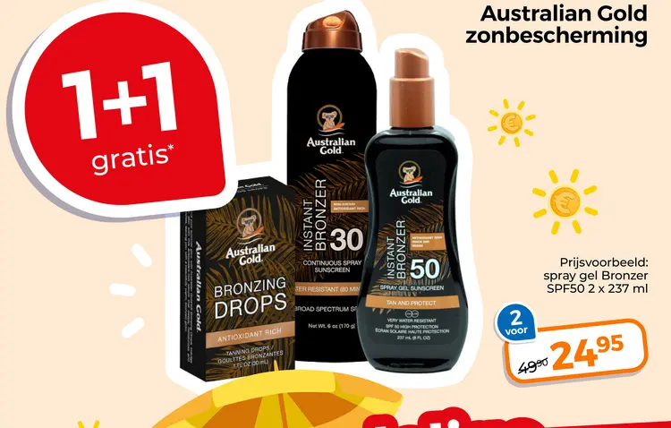 Aanbieding: Australian Gold zonbescherming