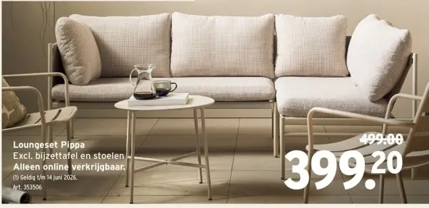 Promotie: Loungeset Pippa