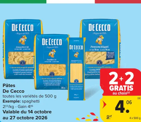 Offre: Pâtes
