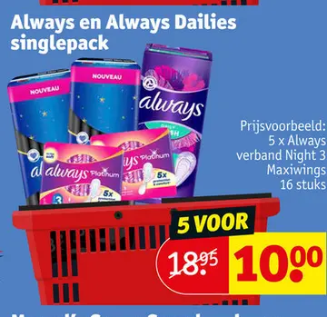 Aanbieding: Always en Always Dailies singlepack