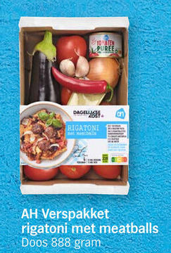 Aanbieding: AH Verspakket rigatoni met meatballs