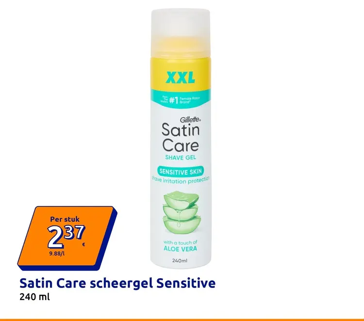 Aanbieding: Satin Care scheergel Sensitive