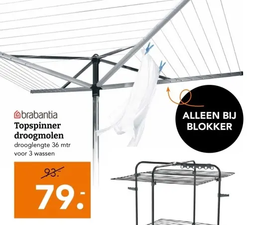 Aanbieding: Topspinner droogmolen