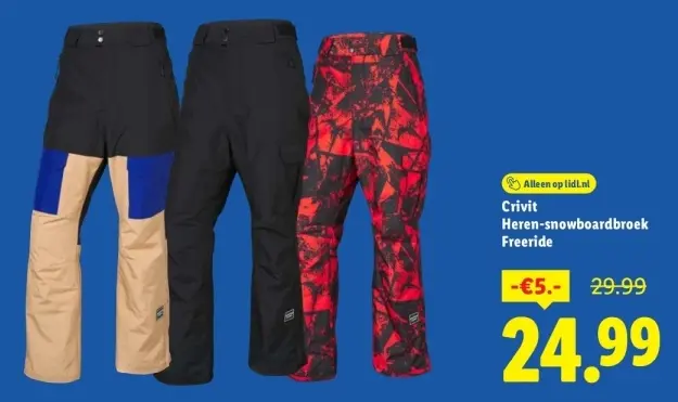 Aanbieding: Heren-snowboardbroek Freeride