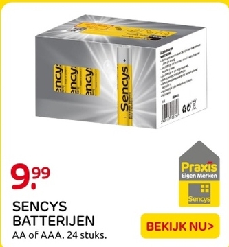 Aanbieding: SENCYS BATTERIJEN