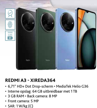 Aanbieding: REDMI A3 - XIREDA364