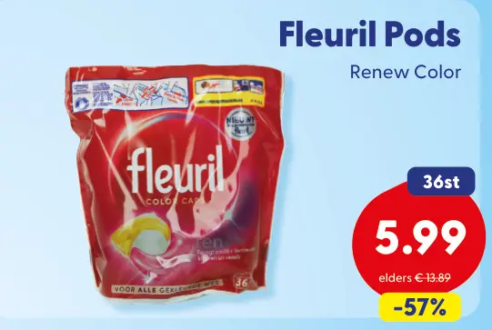 Aanbieding: Fleuril Pods Renew Color