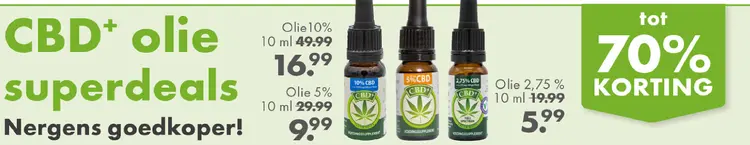 Aanbieding: CBD+ olie