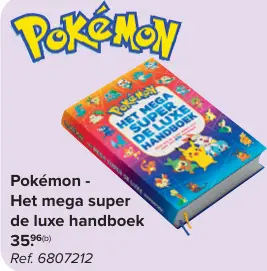 Aanbieding: Pokémon - Het mega super de luxe handboek