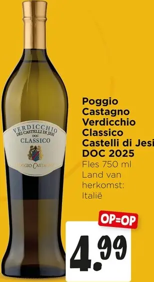 Aanbieding: Poggio Castagno Verdicchio Classico Castelli di Jesi DOC 2025