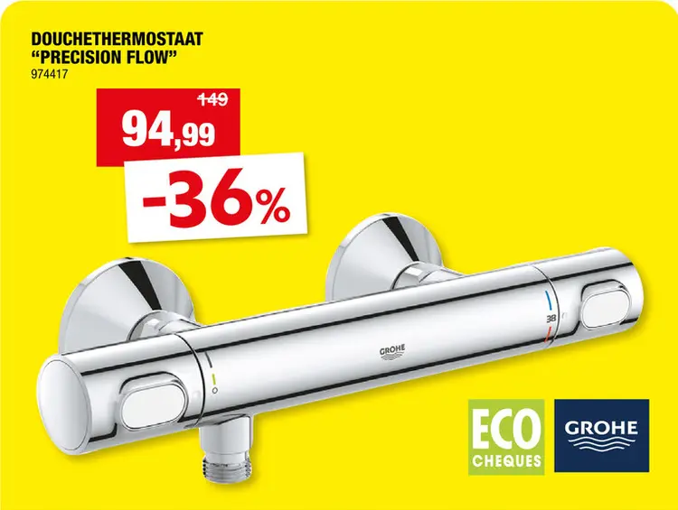 Promotie: GROHE Precision Flow douchethermostaat chroom