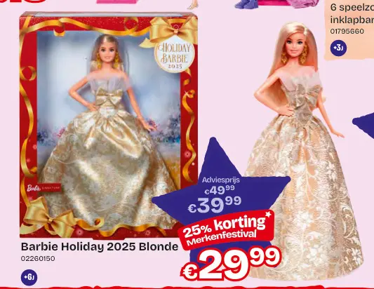 Aanbieding: Barbie Holiday 2025 Blonde