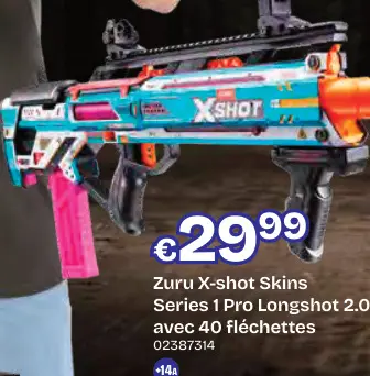 Offre: Skins Series 1 Pro Longshot 2.0 avec 40 fléchettes