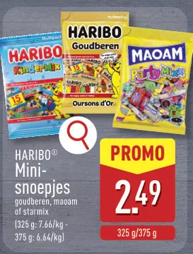 Aanbieding: HARIBO Mini-snoepjes