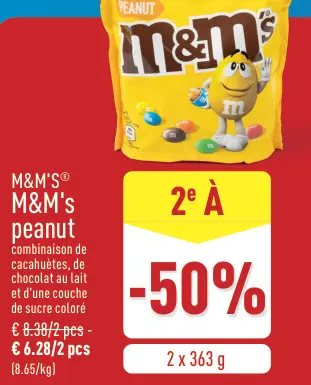 Offre: M&M's peanut