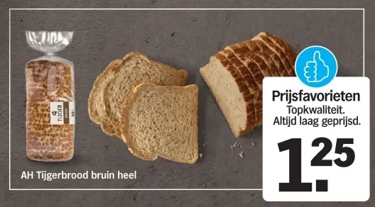 Aanbieding: Tijgerbrood bruin heel