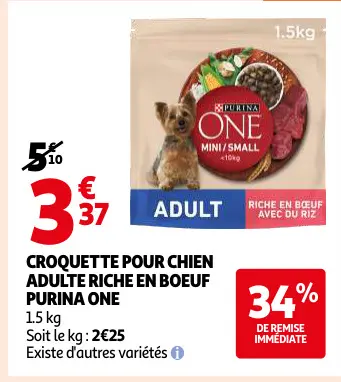 Offre: Croquette pour chien adulte riche en boeuf