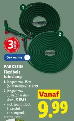 Promotie: Flexibele tuinslang