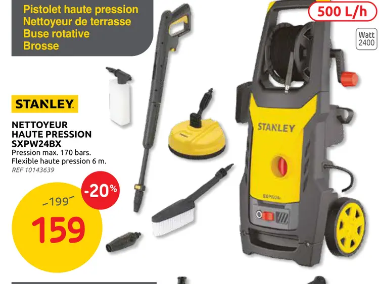 Promotie: Pistolet haute pression Nettoyeur de terrasse