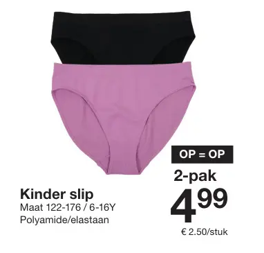Aanbieding: Kinder slip