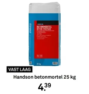 Aanbieding: Betonmortel 25 kg