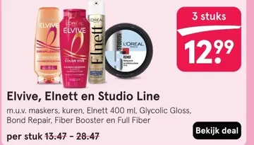 Aanbieding: Elvive, Elnett en Studio Line