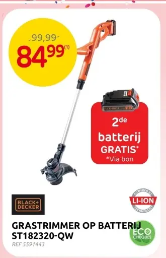 Promotie: Grastrimmer op batterij st182320-qw