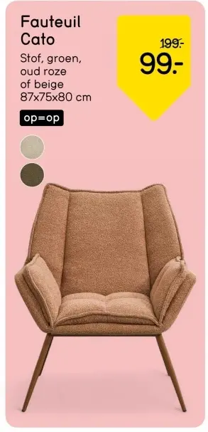 Aanbieding: Fauteuil Cato