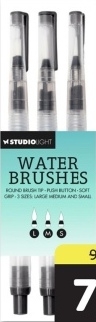 Aanbieding: StudioLight waterbrush penselenset 3 stuks