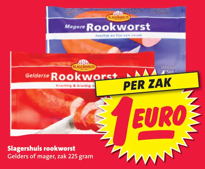 Aanbieding: Slagershuis rookworst