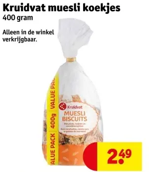 Aanbieding: muesli koekjes