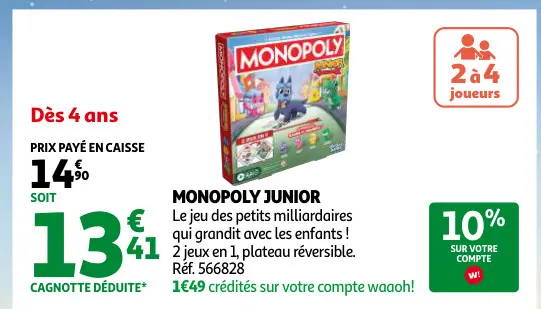 Promotie: Monopoly Junior