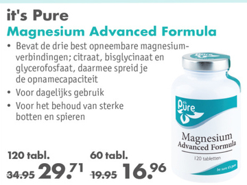 Aanbieding: it's Pure Magnesium Advanced Formula
