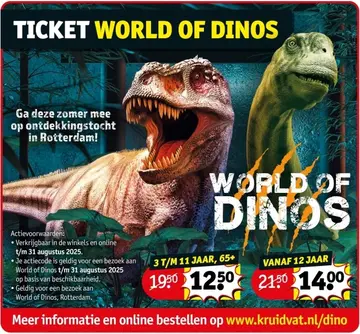 Aanbieding: Ticket world of dinos