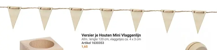 Aanbieding: Versier je Houten Mini Vlaggenlijn