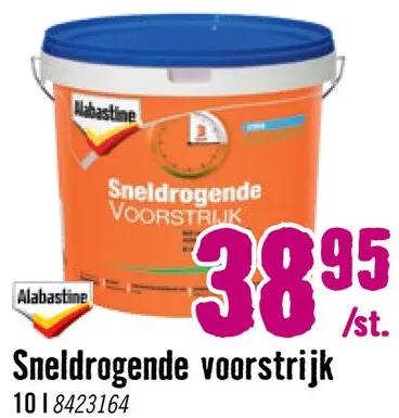 Aanbieding: ALABASTINE Sneldrogende voorstrijk transparant 10 l